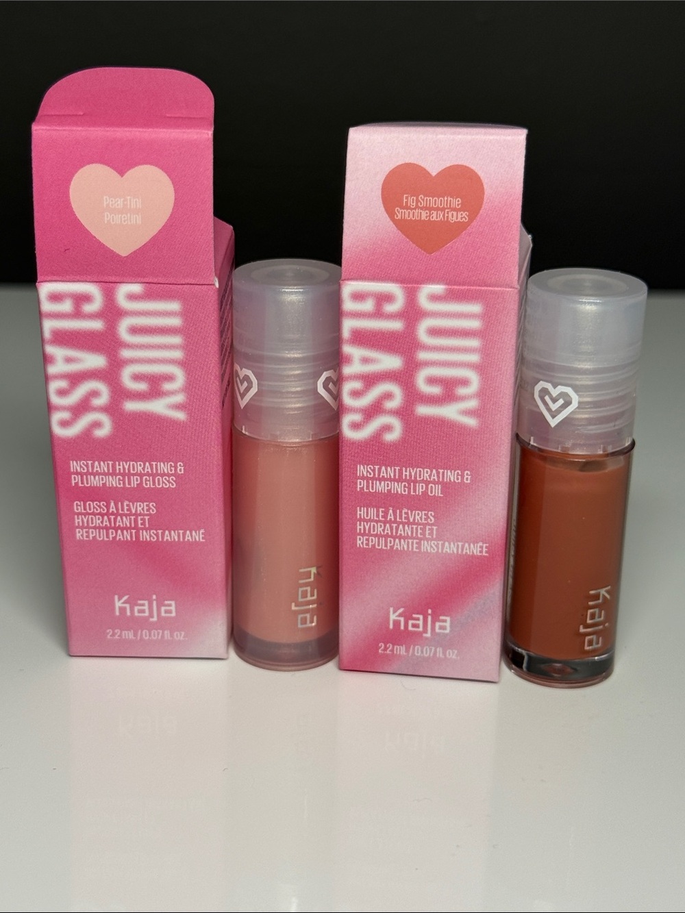 Kiaja Mini set of Two Juicy Glass Hydrating Lip Gloss – new/unused